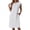 White, variant on Summer Dresses for Women Solid Color Round Neck Sleeveless Pocket A Line Fashion Dress Activewear,Blue,M