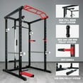 thumbnail image 7 of SPARTAN 1500 Lb. Capacity Exercise Power Cage Rack with Lat pull down, J-hook, Pulley system, Squat Rack with Landmine and Safety Bar, 7 of 7