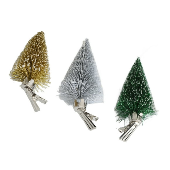 Christmas Decoration Clip, Exquisite 3Pcs Decorative Christmas Tree Decoration Clip for Home