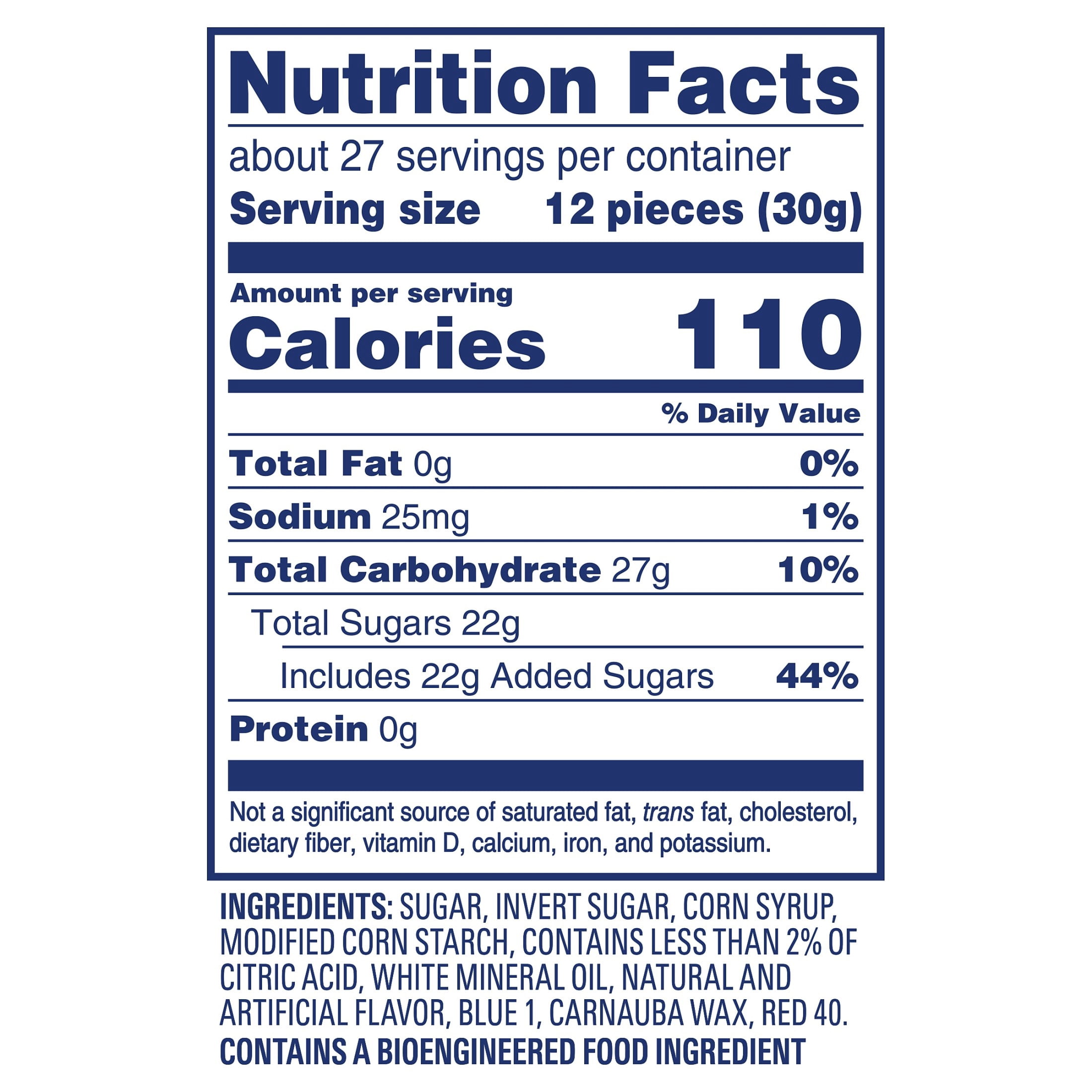 SWEDISH FISH Mini Red, White & Blue Soft & Chewy Gummy Candy, Bulk Candy, 1.8 lb