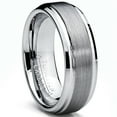 thumbnail image 1 of Bague pour Homme en Tungstène de 7 mm, Finition Haute Brillance / Mate, Alliance, 1 of 4