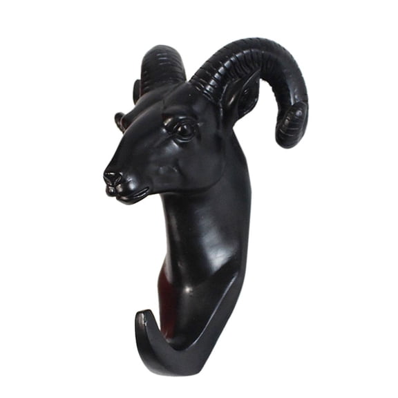 the wall Hook Coat Hook Towel Hanger - Black, 10*7*14cm 10x7x14cm