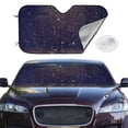 thumbnail image 2 of Fotbe Gold Black Glitter Car Windshield Sunshade | Sun Visor Protector Front Window Shade, Keeps Out UV Rays, Keeps Your Vehicle Cool-, 2 of 7