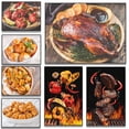 thumbnail image 2 of Deliciosa comida, rollitos de primavera, sabroso kebab, comida voladora, tazón de pollo a la naranja, póster, lienzo, pintura, arte de pared, decoración del hogar, 2 of 5