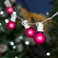 thumbnail image 6 of Novelty Lights 25 Feet Pink G40 Globe Outdoor Patio String Lights, White Wire, 6 of 6
