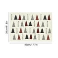thumbnail image 4 of Cheapark Gift 12x18 Inch Winter Christmas Tree Placemats - Holiday Table Decor, Perfect for Party, Kitchen & Dining Room, 4 of 6