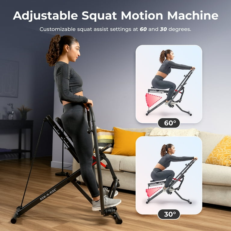 Sunny Health Fitness Full Body Adjustable Multi function SMART Row N Ride Trainer w Free SunnyFit App Membership SF A022070 Walmart