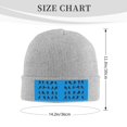 thumbnail image 4 of Ice Hockey Beanie Hat Men Women Warm Printed Cap Knit Beanies Hats Outdoor Winter Gray, 4 of 6
