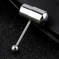 thumbnail image 4 of Huanledash 1Pc Cool Vibrating Barbell Tongue Rings Bars Piercing Stainless Steel Body Jewelry, 4 of 8