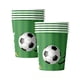 thumbnail image 2 of Vasos de papel para fiestas de fútbol | Paquete de 10 vasos desechables de papel para bebidas frías y calientes | Vasos de 250 ml con temática de estadio para el día del partido, fiestas infantiles, 2 of 6