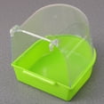 thumbnail image 3 of Caged Bird Bath Multi Cage Bird Bath Covered for Small Brids Canary Budgies Parrot (Green), 3 of 5