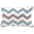 thumbnail image 3 of Blue Geometric Pillow Covers 12x20 Set of 4,Decorative Aqua Boho Couch Throw Pillow Cover for Sofa Bedroom, Farmhouse Cushion Case Outdoor Home Decoration(Blue Aqua), 3 of 6
