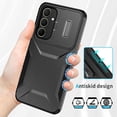 thumbnail image 2 of Rugged Case for Samsung Galaxy A35 5G with Slide Camera Cover & Drop Protection Black, 2 of 5