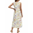 thumbnail image 3 of Fantaslook Long Tank Dresses for Women Summer Sleeveless Button Down Dress Casual Loose Beach Vacation Sundress, 3 of 8