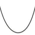 thumbnail image 2 of Stainless Steel Cable Chain Styles Necklace Chisel Polished Black IP-plated 2.3 mm 20 inch, 2 of 4