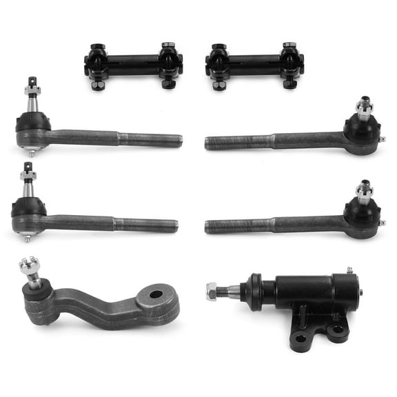 Metrix Premium Chassis Parts - 8 PC Front End Suspension Kit Fits 99-00 Cadillac Escalade, 93-00 Chevrolet K2500, GMC K3500, Replacement Tie Rod Ends, Adjusting Sleeves, Idler Arms, Made in Europe