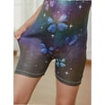 thumbnail image 3 of Leotards for Girls Gymnastics with Shorts Colorful Butterfly Shiny Diamond Kids Biketard, 3 of 6