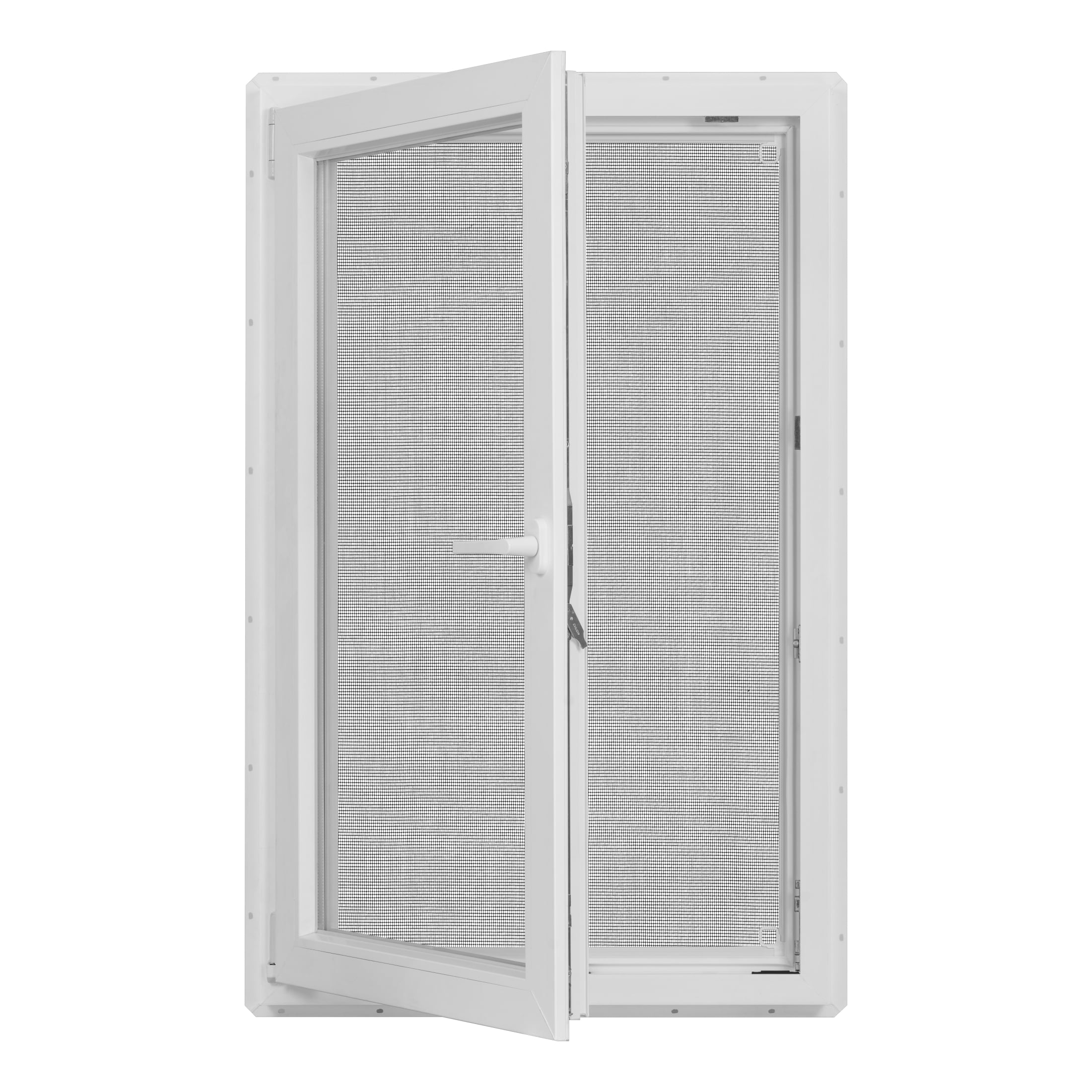 30 in. x 48 in. White Vinyl Double-Pane LowE3 Insulated Tilt & Turn European Window
