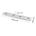 thumbnail image 3 of Uxcell Repair Plate, 126mmx20mm, Flat Fixing Mending Corner Brace Bracket Connector 2Pcs, 3 of 4