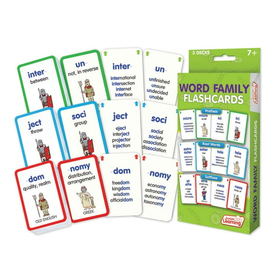 Junior Learning Word Families Flash Cards