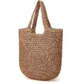 thumbnail image 2 of Kukuzhu Straw Tote Bag for Women Woven Beach Handbag Handmade Crochet Casual Straw Shoulder Bags Summer Bohemian Hobo Bags, 2 of 7