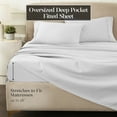 thumbnail image 4 of Superior Egyptian Cotton Eco-Friendly 1200 TC Sheet Set, Queen, Platinum, 4 of 13