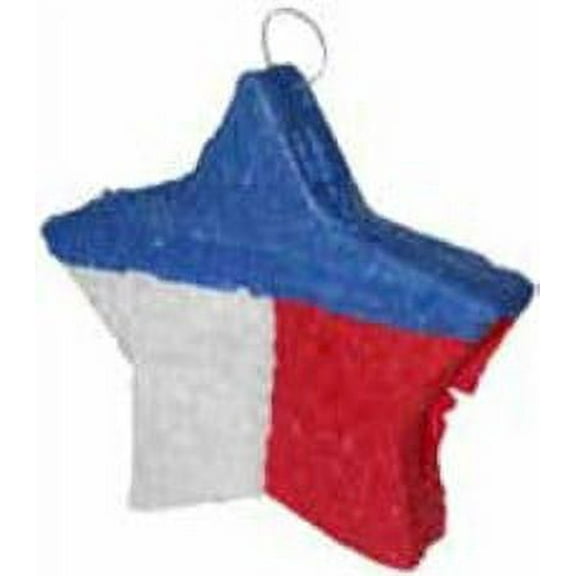 Red, White, and Blue Star Piñata, 18in x 19in