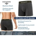 thumbnail image 5 of Dockers Men’s Cotton Stretch Boxer Briefs – 4-Pack Comfort & Support for All-Day Wear, 5 of 7