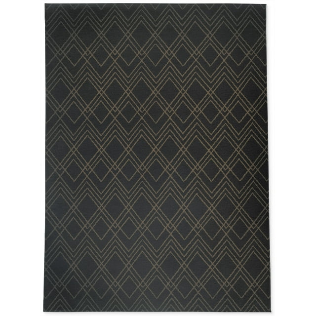 Carraway Black & Beige Area Rug by Kavka Designs