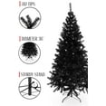 thumbnail image 4 of Perfect Holiday 6ft Purple Canadian Pine Christmas Tree, 855 pvc branch tips with Metal Stand, Black Halloween, 4 of 10