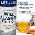thumbnail image 6 of Life Line Pet Nutrition Wild Alaskan Fish Oil Omega-3 Supplement for Skin & Coat – Supports Brain, Eye & Heart Health in Dogs & Cats, 8.5oz, 6 of 8