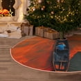 thumbnail image 5 of Lukts Orange Net Fishing Boat Print Color Life Christmas Tree Skirt, Winter Holiday Tree Mat Decoration ,Can be Used as A Shawl-36", 5 of 6