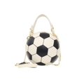 thumbnail image 1 of Bolso Hombro para Mujer Bandolera PU A La Bolsos Cruzados Elegantes Con Cadena Baloncesto Redondos Simples, 1 of 9