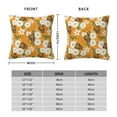 thumbnail image 2 of Pofeuu White Floral and Butterflies Print Double-sided plush pillowcase Square Throw Pillow Covers Pillows Cover for Living Room Bedroom Sofa Couch Cushion Cover（No pillow core）-12"x12", 2 of 7