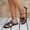 Black, variant on Women's Butterfly Slide Sandals Strappy Slip on Flat Sandals Dressy Casual Sliders Gold 5.5(36)