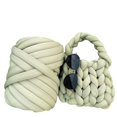 thumbnail image 3 of New Striped Core Spun Crochet Yarn Ice Silk Feeling Polyester Cotton Rope for Handbag Pet Nest Fashion Home Decoration, 3 of 7