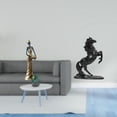 thumbnail image 2 of Figura de mujer africana, estatua de resina hecha a mano, escultura animal, adorno decorativo, estatua tribal de dama a caballo con detalles realistas, 2 of 8