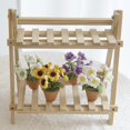 thumbnail image 5 of Fymlhomi 1pc Crochet Daisy Flowers Handmade Knitted Daisy Flower Pot Knitting Mini Artificial Flowers Bouquet with Flower Pot Set for Car Dashboard Ornaments Indoor Outdoor Art Decor Gift, 5 of 5