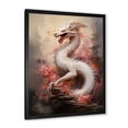 thumbnail image 2 of Designart "Dragon Dance II" People Framed Wall Art - Global White China Art Hallway Framed Wall Art Decor, 2 of 6
