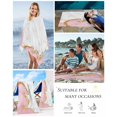 thumbnail image 5 of Pink Gold Marble Beach Towels Oversized Super Absorbent, Modern Abstract Marble Crack Texture Lightweight Bath Towel Quick Dry Sets For Bathroom/Pool/Rv Camping/Beach Play/Gym Room/Picnic 30"x60", 5 of 8