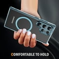 thumbnail image 3 of Dteck Magnetic for Samsung Galaxy S24 Ultra Case Electroplated TPU Frame Compatible with MagSafe Hard PC Clear Back Shockproof Phone Cover for Samsung Galaxy S24 Ultra,Blue, 3 of 8