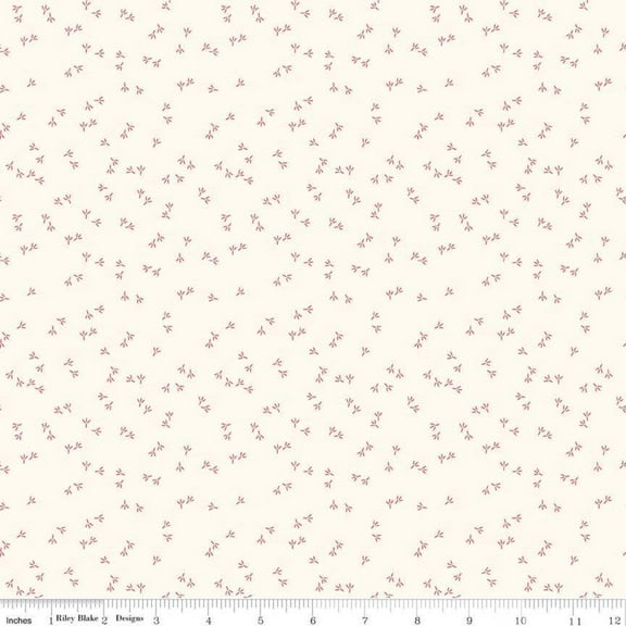 Cotton Farm Girl Vintage by Lori Holt for Riley Blake Designs Bee in My Bonnet White Chicken Tracks Riley Blake Cotton Fabric Print by the Yard (C7886-CLOUD)