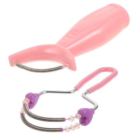 2 Pcs Facial Hair Removal Spring Manual Remover Woman