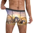 thumbnail image 2 of Kdxio Men's Boxer Briefs with Wildlife Protection Print - Comfortable and Breathable Underwear for Everyday Wear, 2 of 7