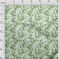 thumbnail image 3 of oneOone Polyester Spandex Mint Green Fabric Floral Diy Clothing Quilting Fabric Print Fabric By Yard 56 Inch Wide, 3 of 5