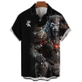 thumbnail image 3 of Camisas de animales para hombres, ropa para hombres con estampado de guerrero orco, camisetas casuales de manga corta para uso diario, camisetas holgadas de gran tamaño, 3 of 5