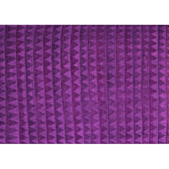 Ahgly Company Indoor Rectangle Abstract Pink Modern Area Rugs, 6' x 9'