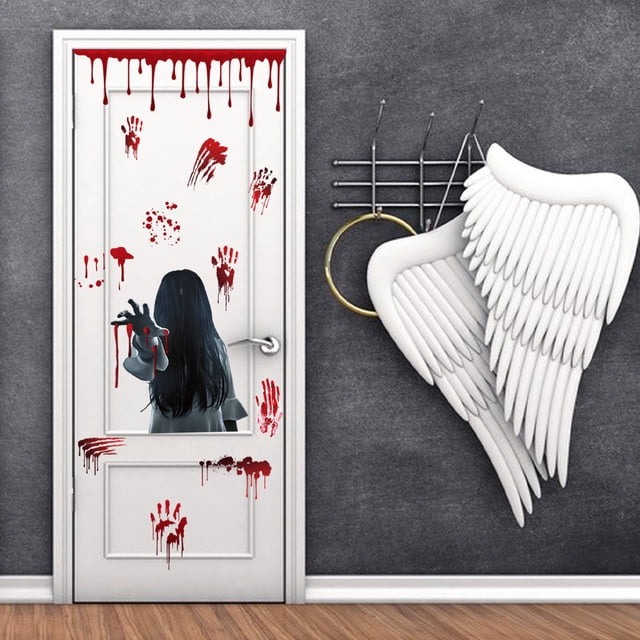 Pegatinas grandes XianweiShao de demonios aterradores para Decoración de fiestas de Halloween