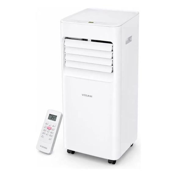 Aire Acondicionado Portátil Vissani Deshumidificador y Ventilador 3 en 1 con Control Remoto 5000 BTU