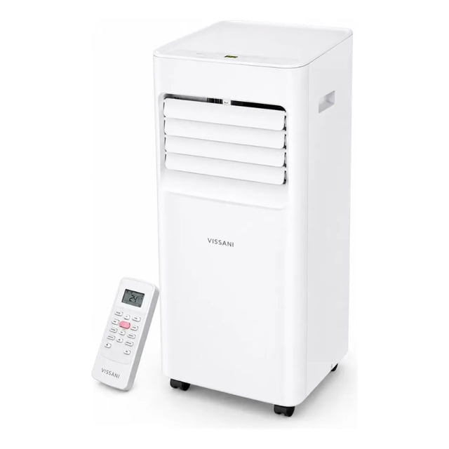 Aire Acondicionado Portátil Vissani Deshumidificador y Ventilador 3 en 1 con Control Remoto 5000 BTU